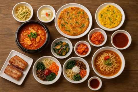 Vocabulário Comidas coreanas