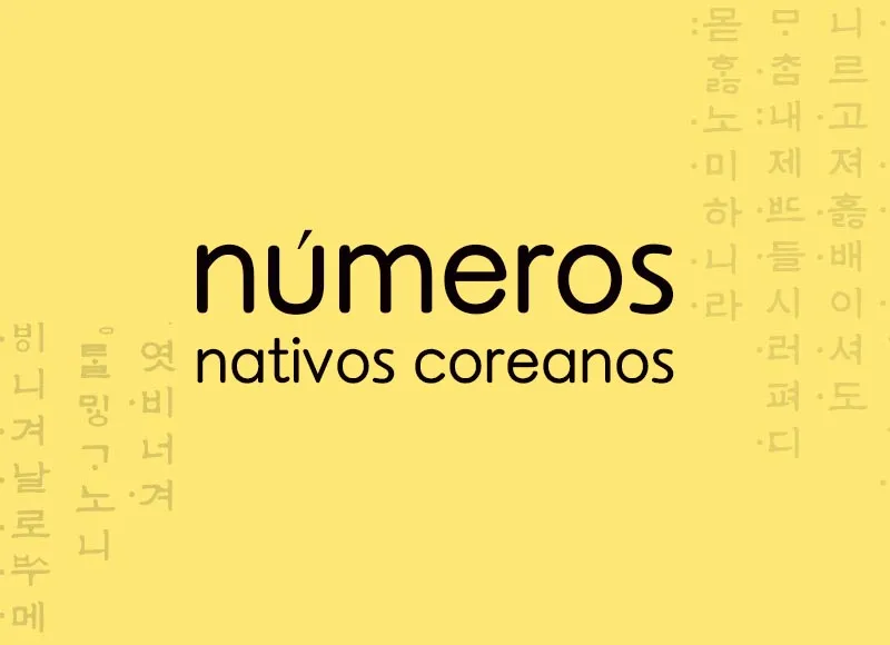 Números nativos coreanos